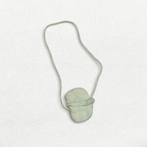 House of Sunny Knitted Pouch Bag in Mint